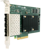 T540-CR: 4-port Half Size 1/10GbE Unified Wire Adapter with PCIe 3.0 x8 Interface, 32K connections, SFP+ connector