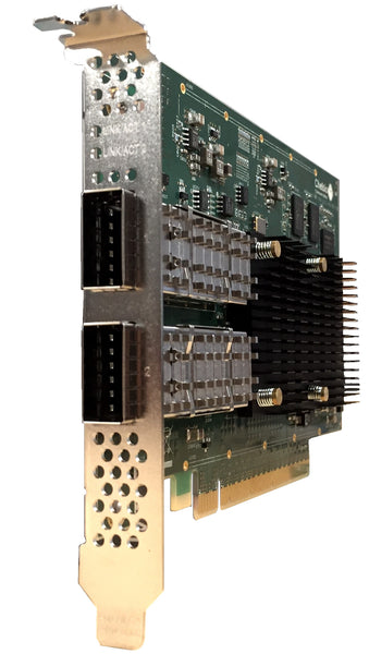 T62100-CR: 2-port Half Size 40/50/100GbE Unified Wire, Enhanced TOE & iSCSI  Adapter with PCIe 3.0 x16 Interface, 32K connections, QSFP28 connector