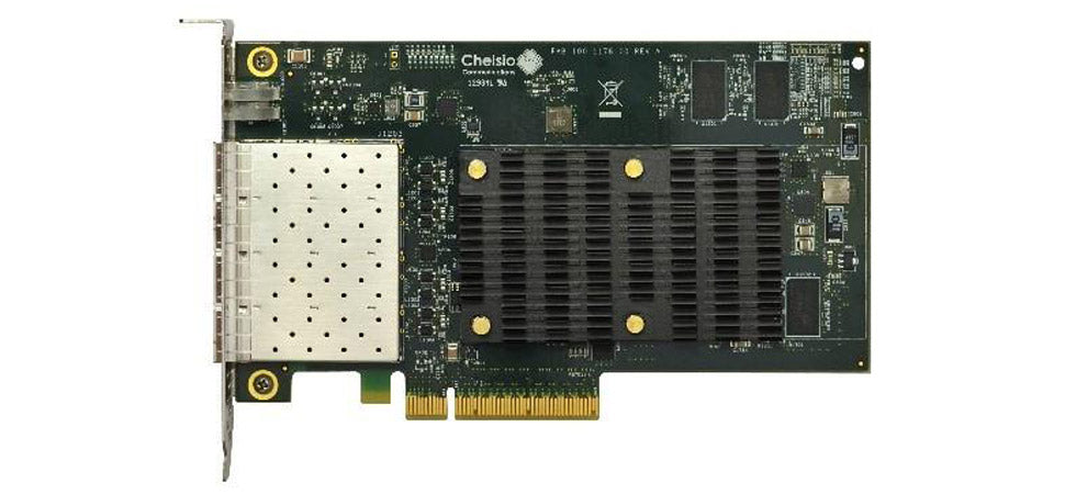 T6425-CR: 4-port Half Size 10/25GbE Unified Wire Adapter with PCIe 3.0 x8 Interface, 32K connections, SFP28 connector