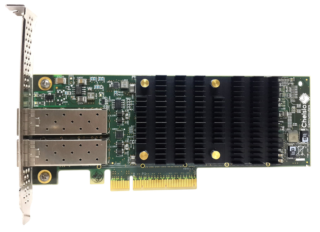 T6225-CR: 2-port Low Profile 10/25GbE Unified Wire Adapter with PCIe 3.0 x8 Interface, 32K connections, SFP28 connector